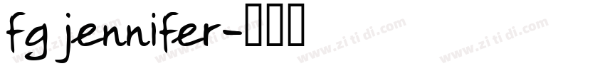 fg jennifer字体转换